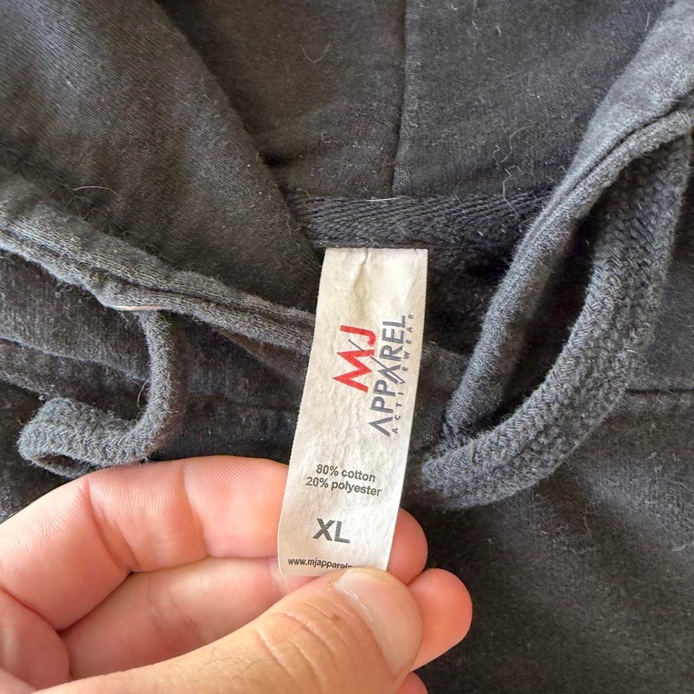 Vintage Y2K faded black skater hoodie - Picture 2 of 6